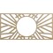 Ekena Millwork Hoover Wood Fretwork Pierced Ceiling Medallion, Birch, 34"W x 17"H x 12 5/8"ID x 3/8"T CMWP34X17X0375HOBI - alternate 1